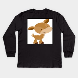 cute Deers Kids Long Sleeve T-Shirt